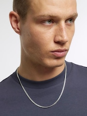 River Island Grey Slim Fit Studio Heavyweight 100% Cotton T-Shirt - Image 4 of 5