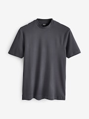 River Island Grey Slim Fit Studio Heavyweight 100% Cotton T-Shirt - Image 5 of 5