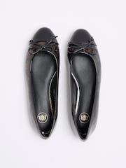 River Island Brown Bow Tie Ballet Shoes - Image 4 of 4