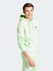 adidas Lime Sportswear Essentials Feel Cozy Fleece Hoodie - Image 4 of 7