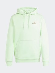 adidas Lime Sportswear Essentials Feel Cozy Fleece Hoodie - Image 7 of 7