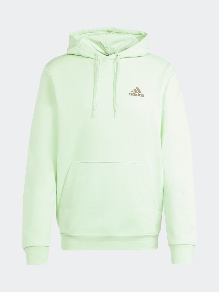 adidas Lime Sportswear Essentials Feel Cozy Fleece Hoodie - Image 7 of 7