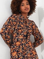 Joe Browns Black Rich Floral Jersey Dress - Image 5 of 6