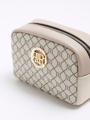 River Island Beige Monogram Make Up Bag - Image 4 of 4