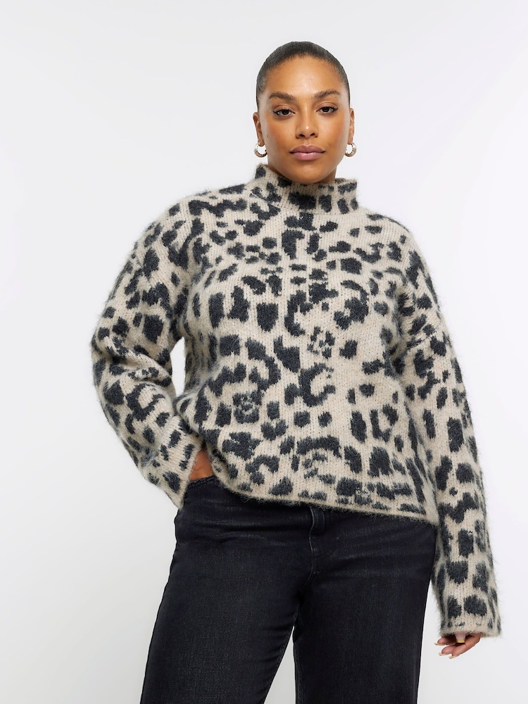 Pulover River Island Plus Animal Hairy - Image 1 of 6