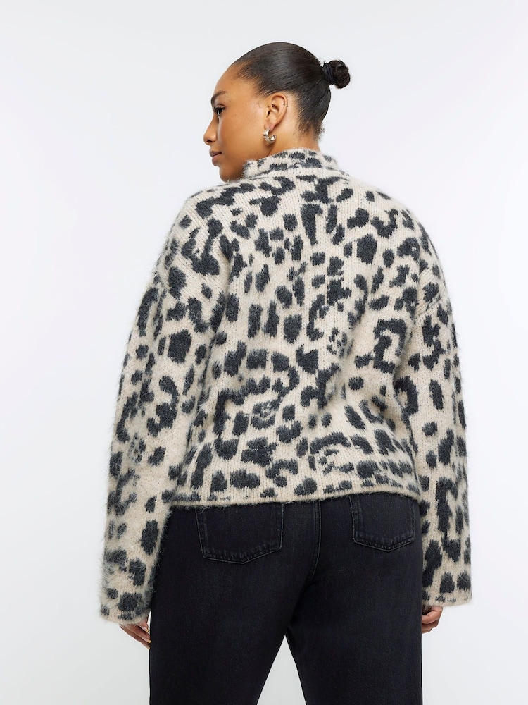 Pulover River Island Plus Animal Hairy - Image 2 of 6