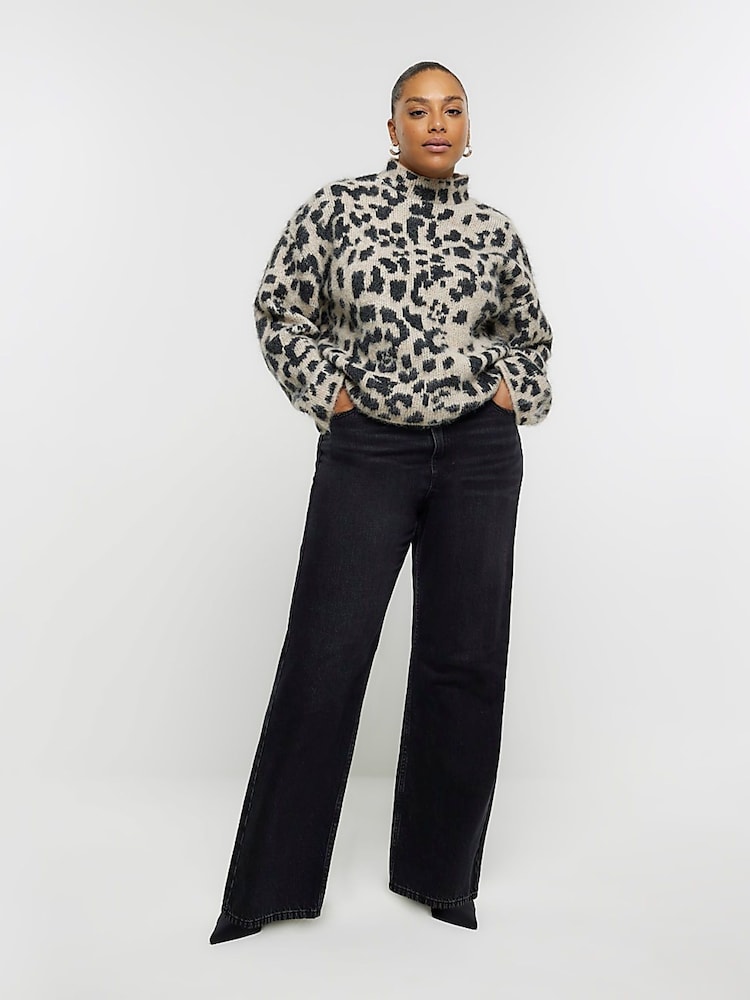 Pulover River Island Plus Animal Hairy - Image 3 of 6