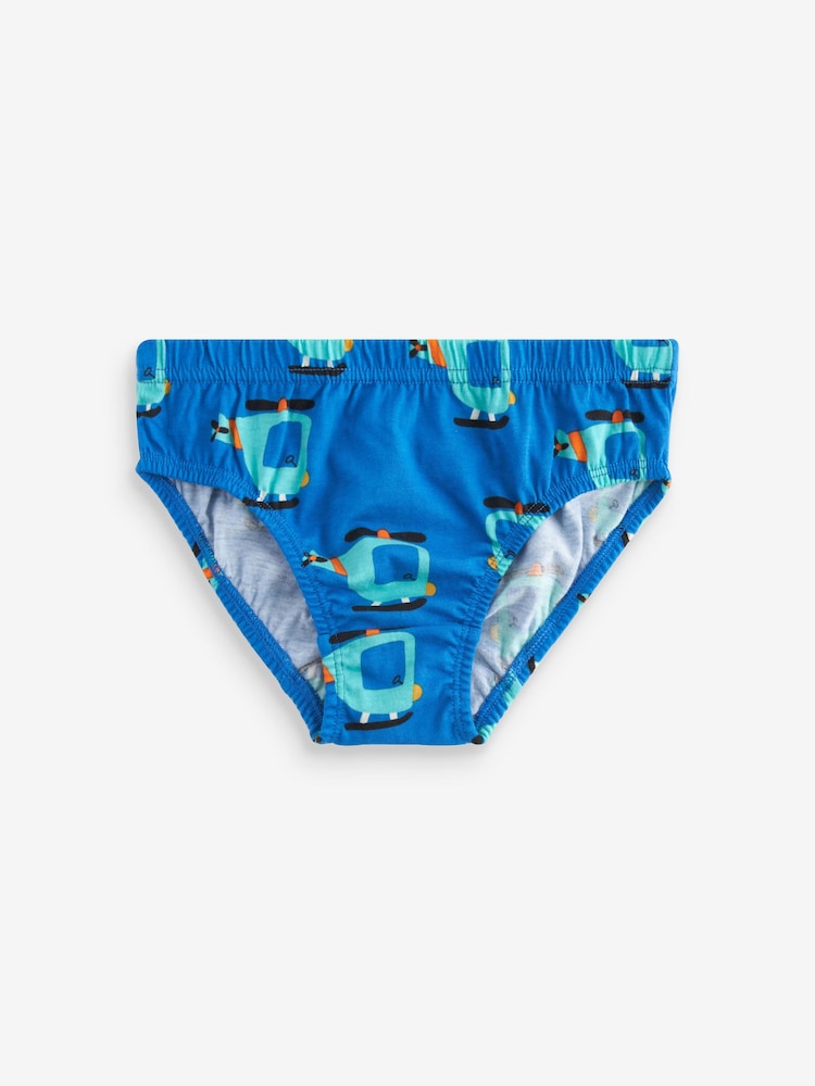 Bright Primary Print 100% Cotton Briefs 5 Pack (1.5-10yrs) - Image 2 of 8