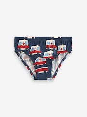 Bright Primary Print 100% Cotton Briefs 5 Pack (1.5-10yrs) - Image 6 of 8