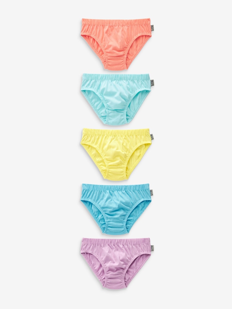 Pastel Briefs 5 Pack (1.5-16yrs) - Image 1 of 8