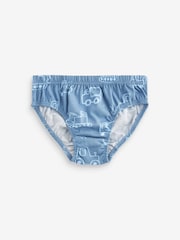 Blue Vehicle Print 100% Cotton Briefs 5 Pack (1.5-10yrs) - Image 2 of 8
