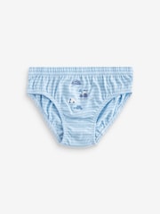 Blue Vehicle Print 100% Cotton Briefs 5 Pack (1.5-10yrs) - Image 3 of 8