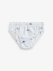 Blue Vehicle Print 100% Cotton Briefs 5 Pack (1.5-10yrs) - Image 4 of 8