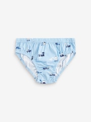 Blue Vehicle Print 100% Cotton Briefs 5 Pack (1.5-10yrs) - Image 5 of 8