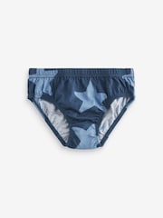 Blue Stars and Stripes 100% Cotton Briefs 10 Pack (1.5-10yrs) - Image 2 of 8