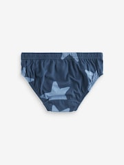 Blue Stars and Stripes 100% Cotton Briefs 10 Pack (1.5-10yrs) - Image 3 of 8