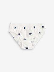 Blue Stars and Stripes 100% Cotton Briefs 10 Pack (1.5-10yrs) - Image 5 of 8
