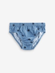 Blue Stars and Stripes 100% Cotton Briefs 10 Pack (1.5-10yrs) - Image 6 of 8