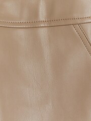 River Island Brown Faux Leather Mini Skirt - Image 11 of 12