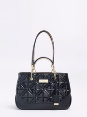 River Island Black Chain Handle Tote Bag - Image 1 of 2