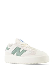 New Balance White/Red Womens CT302 Trainers - Image 2 of 6