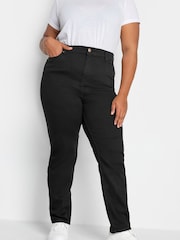 Yours Curve Black RUBY Straight Leg Jean - Image 1 of 5