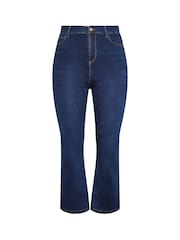 Yours Curve Blue Bootcut Stretch ISLA Jeans - Image 3 of 3