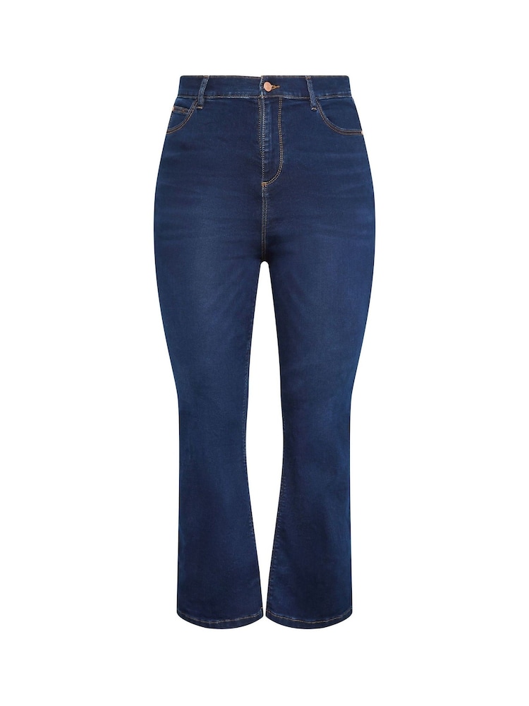 Yours Curve Blue Bootcut Stretch ISLA Jeans - Image 3 of 3