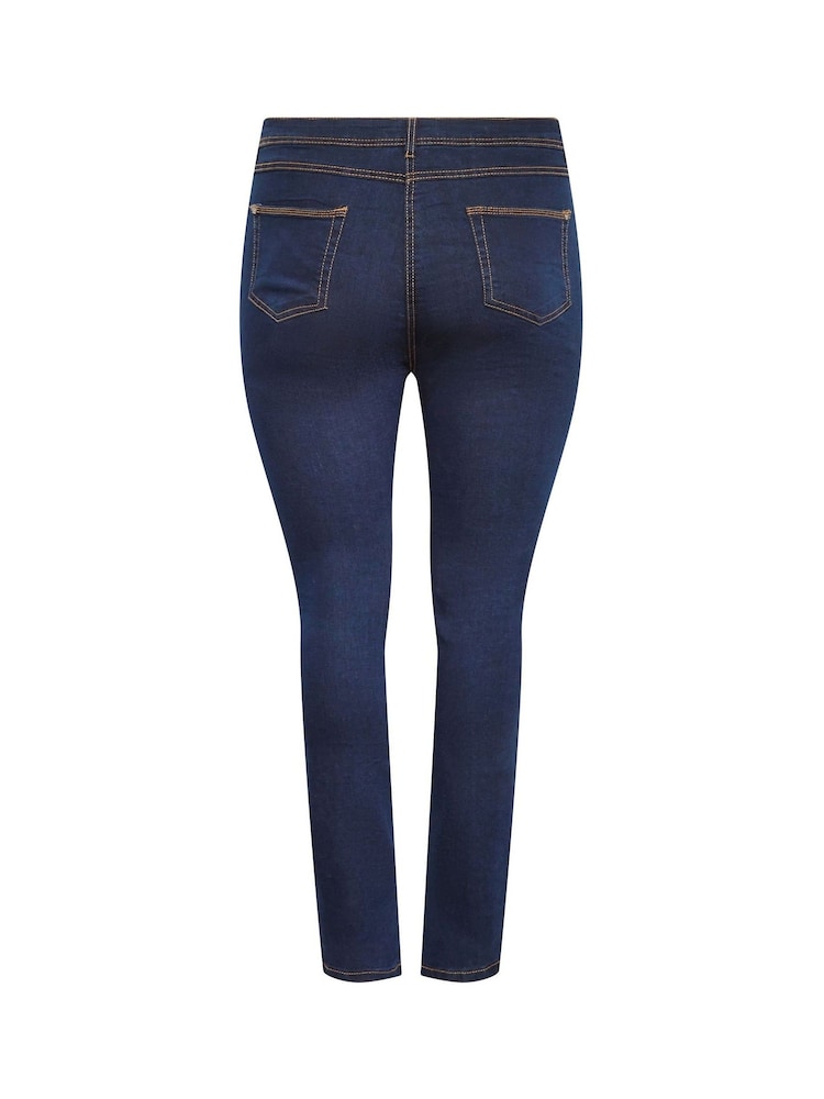 Yours Curve Blue RUBY Straight Leg Jean - Image 5 of 5