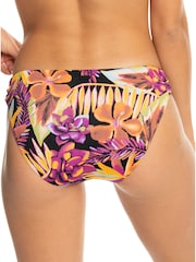 Roxy Floral Printed Black Bikini Bottoms - Image 2 of 5