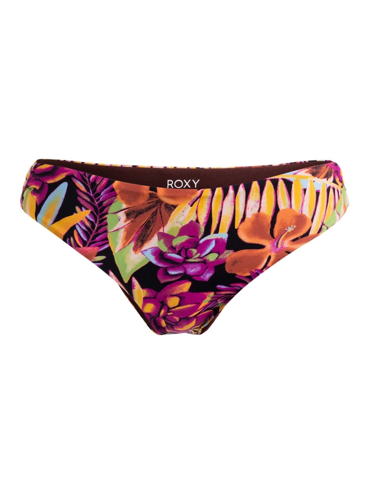 Roxy Floral Printed Black Bikini Bottoms - Image 5 of 5
