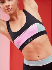 Roxy Active Athletic Sports Black Bra - Image 1 of 6