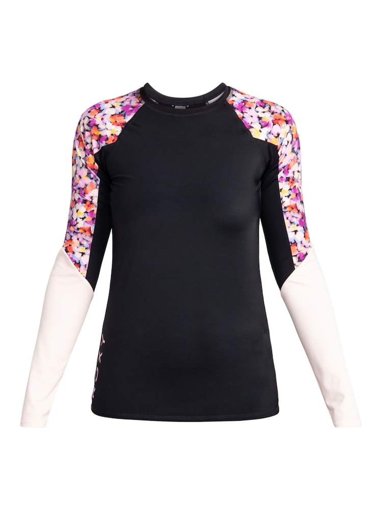Roxy Active Black Long Sleeve Rash Swimsuit - Image 5 of 5 Roxy Active Black Long Sleeve Rash Swimsuit - Image 5 of 5