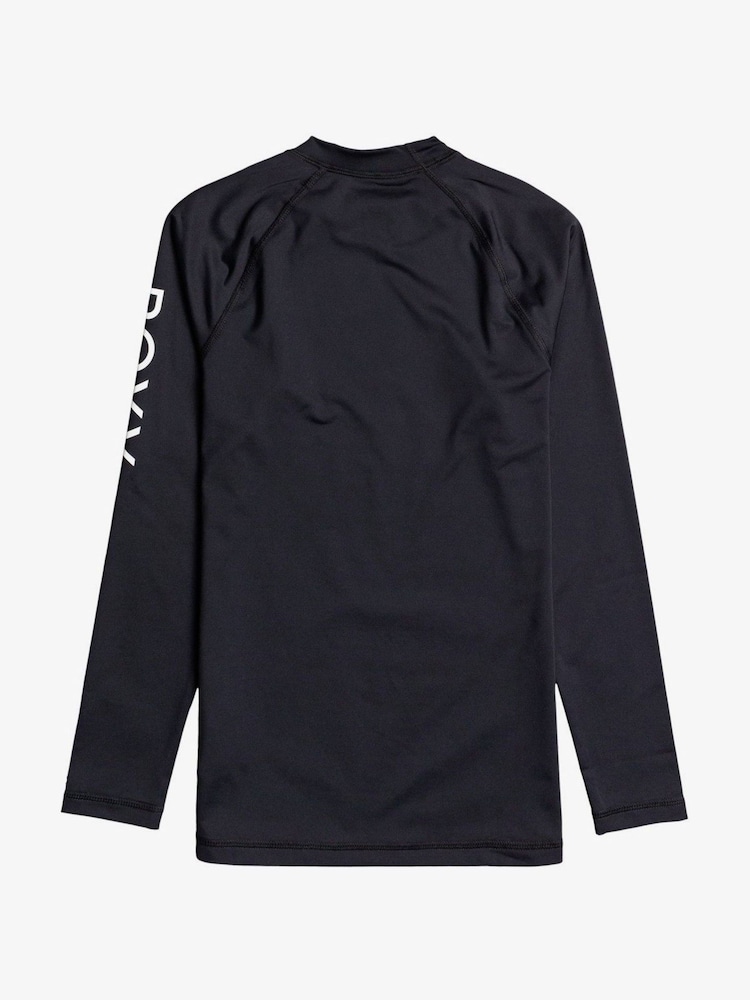 Roxy Navy Whole Hearted Long Sleeved Rash Vest - Image 6 of 6