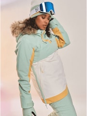 Roxy Snow Green Shelter Jacket - Image 3 of 5