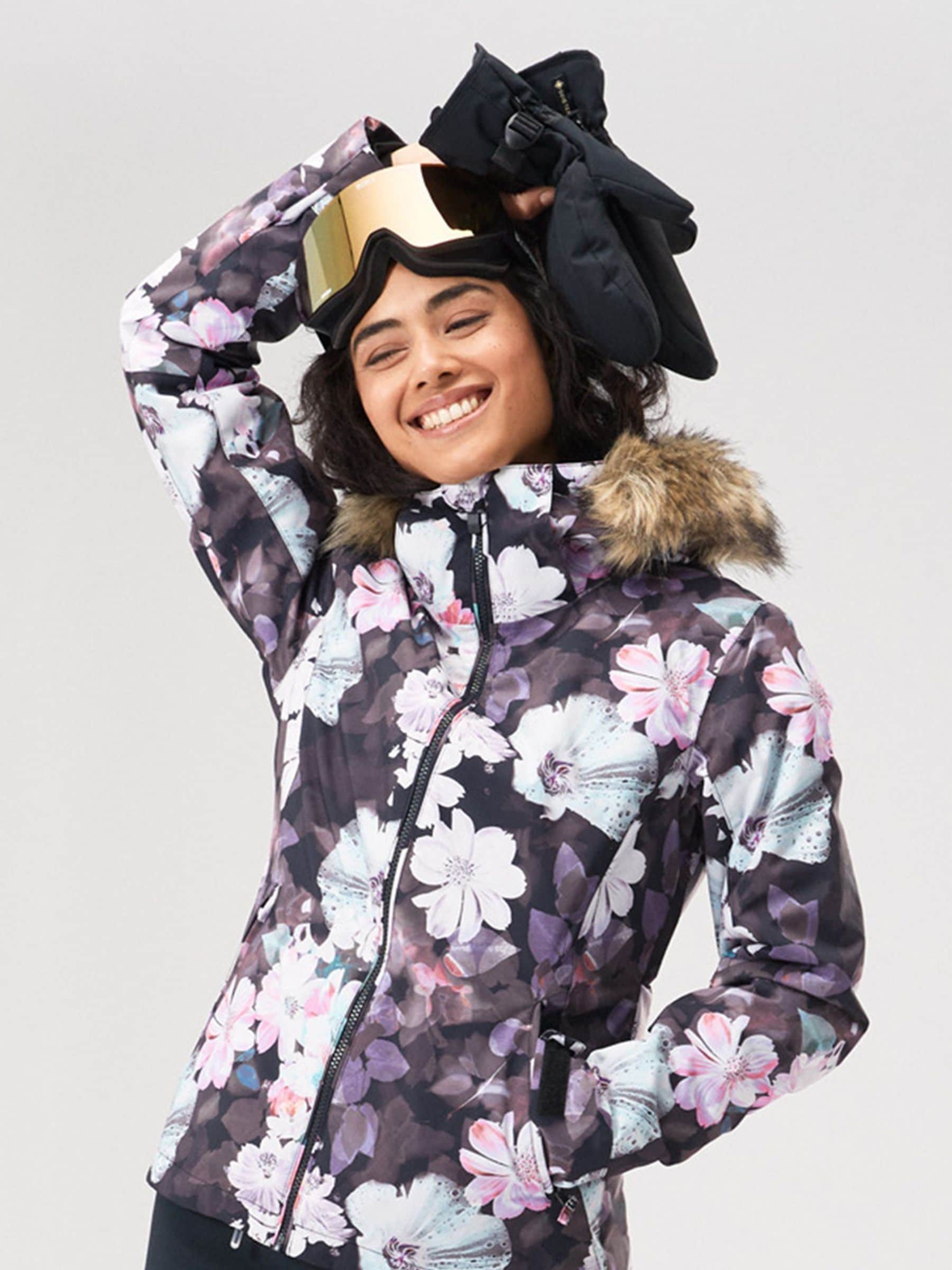 Acheter Veste de ski Roxy Snow Jet a fleurs noire from Next Luxembourg