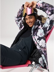 Roxy Snow Jet Floral Ski Black Jacket - Image 3 of 6