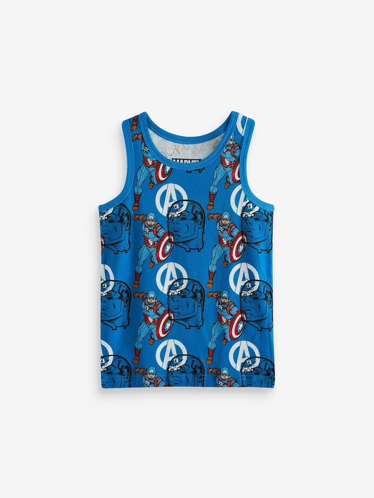 Marvel License 100% Cotton Vests 3 Pack (1.5-12yrs) - Image 2 of 6