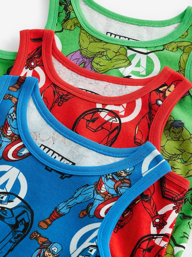 Marvel License 100% Cotton Vests 3 Pack (1.5-12yrs) - Image 6 of 6