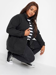 Yours Curve Black Olive EPP Fleece - Image 4 of 4