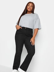 Yours Curve Black Bootcut Stretch ISLA Jeans - Image 2 of 4