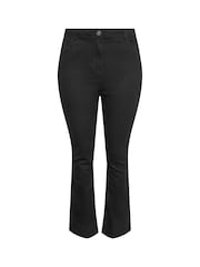Yours Curve Black Bootcut Stretch ISLA Jeans - Image 3 of 4