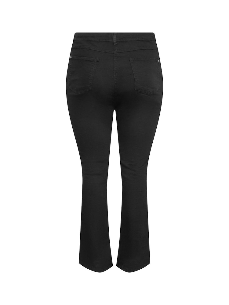 Yours Curve Black Bootcut Stretch ISLA Jeans - Image 4 of 4