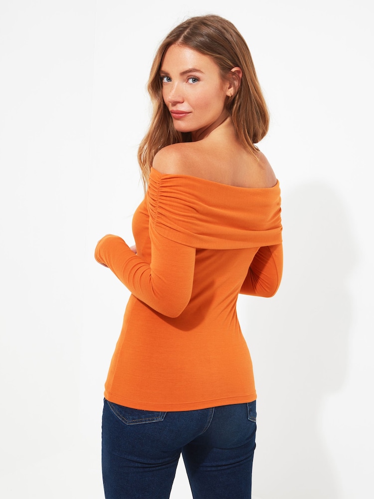 Orange - Joe Browns Bardot Jersey Top - Image 2 of 5