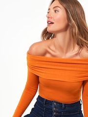 Orange - Joe Browns Bardot Jersey Top - Image 4 of 5