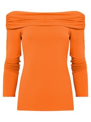 Orange - Joe Browns Bardot Jersey Top - Image 5 of 5