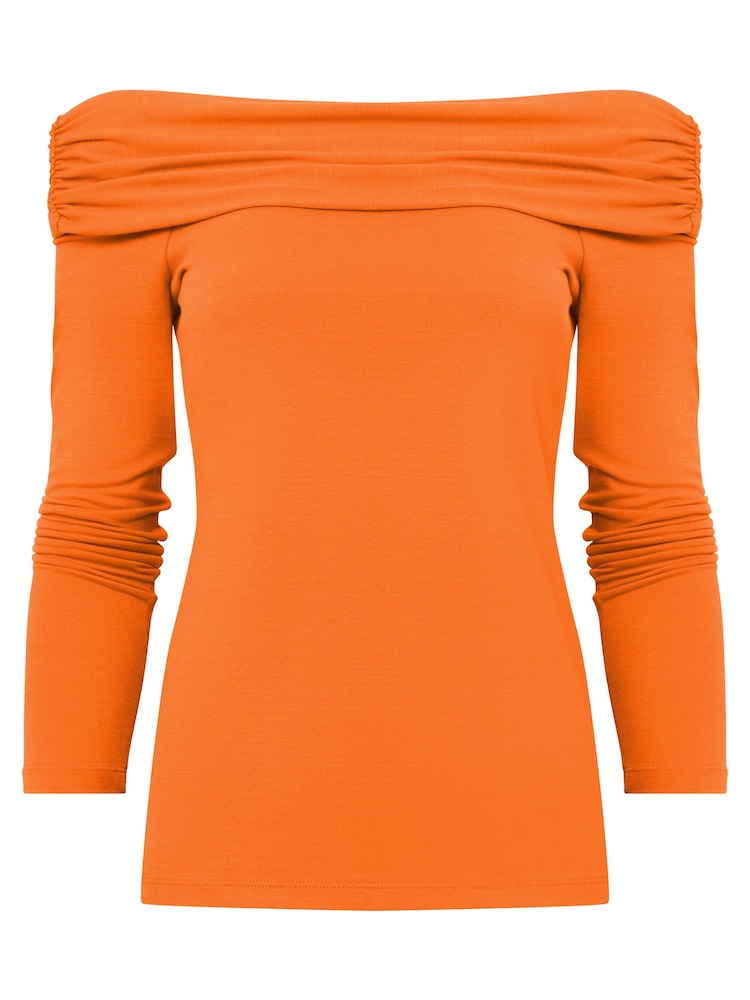 Orange - Joe Browns Bardot Jersey Top - Image 5 of 5