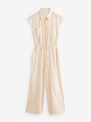 Cream Utility Jumpsuit - Image 5 of 6
