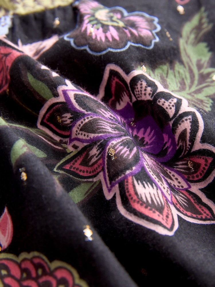 Black/Pink Feminine Frill Mini Summer Dress - Image 8 of 8