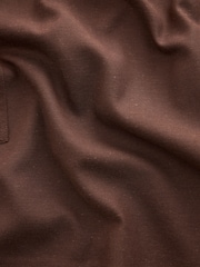 Chocolate Brown Utility Sleeveless Mini Dress With Linen - Image 7 of 7